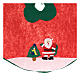 Falda cubre base Árbol de Navidad Papá Noel y arbolito 100 cm s2