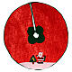 Copribase albero di Natale Babbo Natale e alberello 100 cm s1