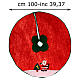 Copribase albero di Natale Babbo Natale e alberello 100 cm s3