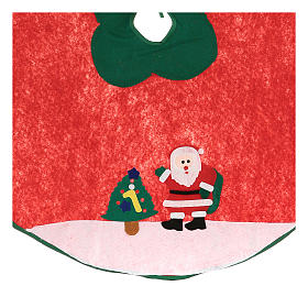 Christmas tree skirt with Santa Claus 39 in