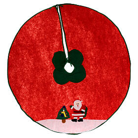 Christmas tree skirt with Santa Claus 39 in