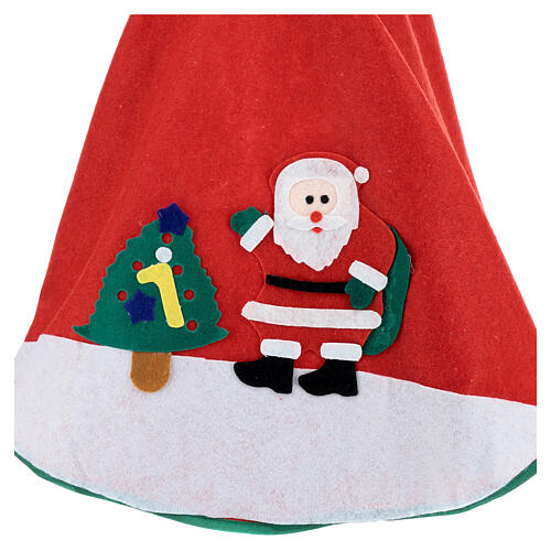 Christmas tree skirt with Santa Claus 39 in 4