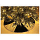 White and green Christmas tree skirt 120 cm poly rayon and cotton s2