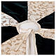 Copribase Albero Natale bianco verde 120 cm poli. rayon cotone s6