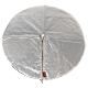 Copribase Albero Natale bianco verde 120 cm poli. rayon cotone s7