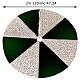 Christmas tree skirt white green d. 120 cm poly rayon cotton s3