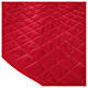 Falda cubre base Árbol Navidad terciopelo rojo d. 1,40 cm poli. rayón algodón s3