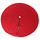 Cache pied sapin de Noël velours rouge d. 140 cm polyester rayonne coton s5