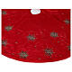 Falda cubre base Árbol Navidad fuego de artificio d. 1,30 cm rayón algodón s4