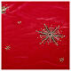 Cache pied sapin de Noël rouge avec feux d'artifice d. 130 cm polyester rayonne s5
