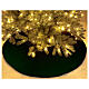 Green velvet Christmas tree skirt 140 cm poly and cotton s2