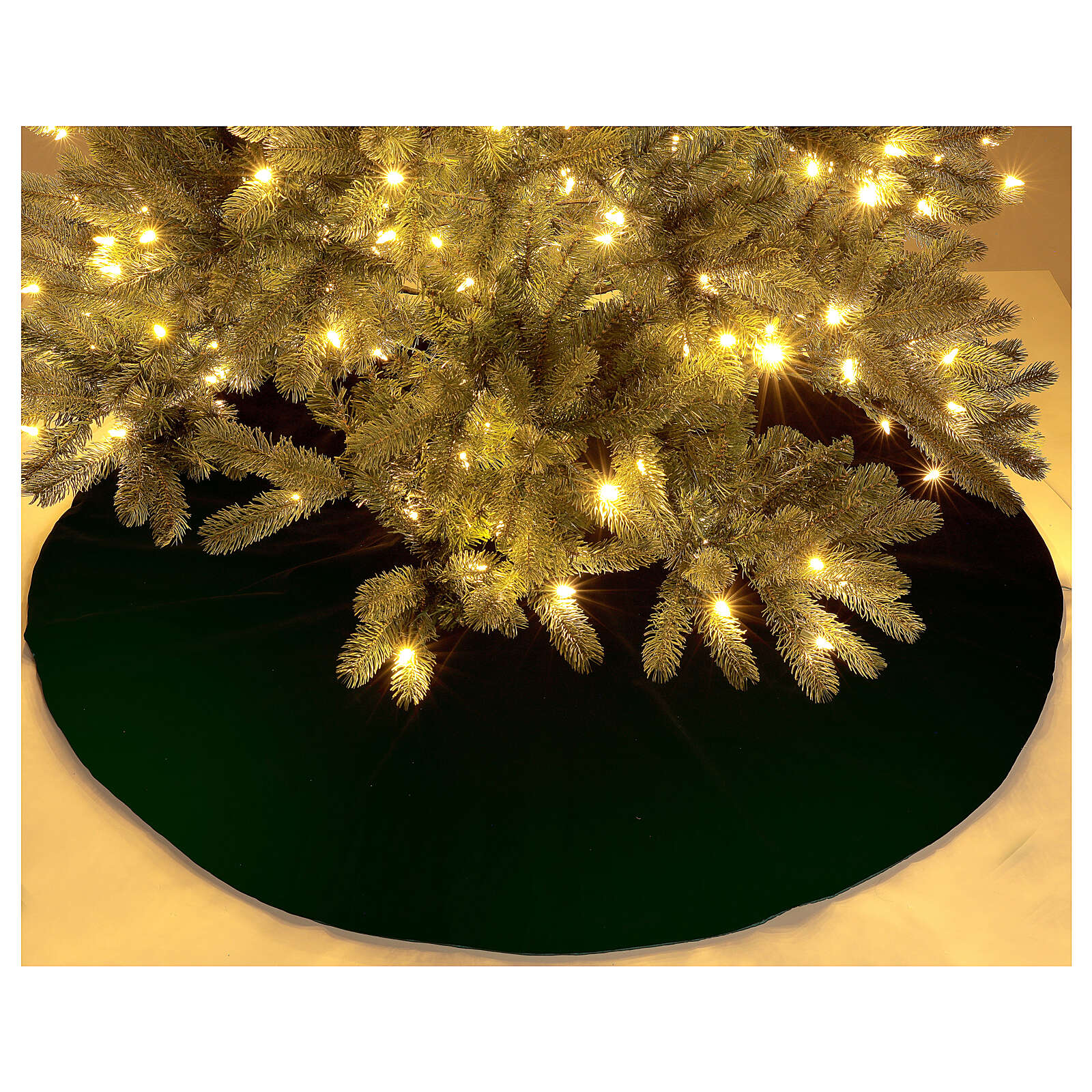 Christmas Tree Skirt Green Velvet D 1 40 Cm Poly Cotton Online Sales   Christmas Tree Skirt Green Velvet D. 1.40 Cm Poly Cotton 