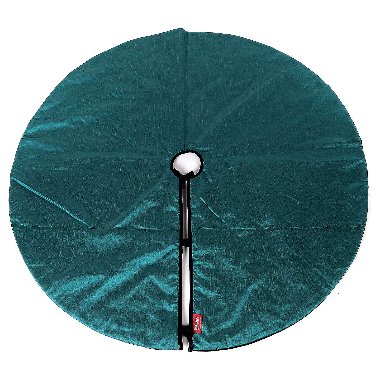 Christmas tree skirt green velvet d. 1.40 cm poly cotton  online sales
