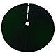 Christmas tree skirt green velvet d. 1.40 cm poly cotton s1