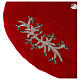 Copribase Albero Natale rosso vischio d. 1,40 cm poli. rayon cotone s3