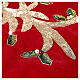 Copribase Albero Natale rosso vischio d. 1,40 cm poli. rayon cotone s4