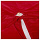 Copribase Albero Natale rosso vischio d. 1,40 cm poli. rayon cotone s6