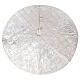 Copribase Albero Natale bianco strass d. 1,45 cm poli. rayon cotone s1