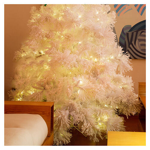 Árvore de Natal 340 cm pinheiro nevado modelo White Cloud 1050 lâmpadas LED 2