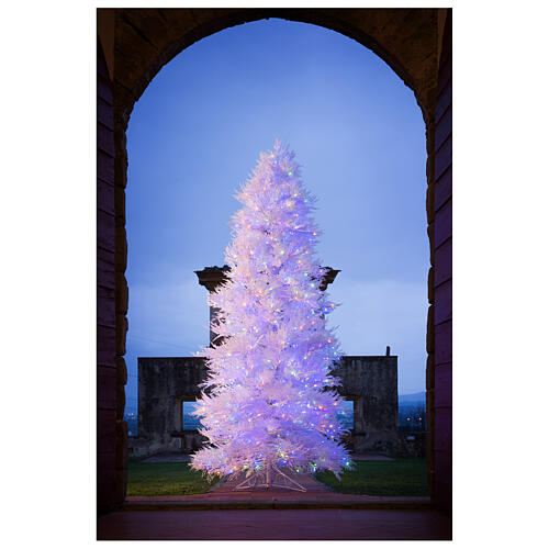 STOCK Winter Glamour Christmas tree 340 cm with 1200 multicolour LEDs outdoor 2