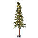 STOCK Slim Forest Christmas tree 210 cm 300 warm white LEDs outdoor s1