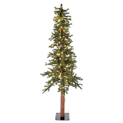 STOCK Árbol Navidad 210 cm abeto Slim Forest 300 luces led cálidos exterior 1