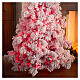 STOCK Red Velvet Flocked Christmas tree 340 cm 1050 red LEDs s2