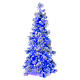 STOCK Flocked Virginia Blue Christmas tree 200 cm 250 blue LEDs indoor s2
