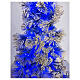 STOCK Flocked Virginia Blue Christmas tree 200 cm 250 blue LEDs indoor s3