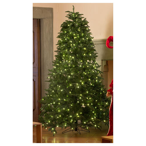 STOCK Choinka zielona Hunter Green 340 cm z 1700 światełkami led w ciepłym odcieniu 1