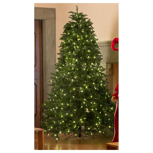 STOCK Árvore de Natal verde 340 cm modelo Hunter Green 1700 lâmpadas LED luz quente, para Interior 1