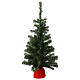 Slim Noble Spruce Christmas tree red fabric 90 cm s3