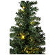 Slim Noble Spruce Christmas tree with 25 LED lights, red bag, 90 cm s2