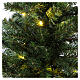 Árvore de Natal 90 cm com 25 lâmpadas LED e base dourada, modelo Noble Spruce Tree Slim s2
