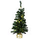 Artificial Christmas tree 90 cm gold Noble Spruce Tree 25 LED lights Slim s3