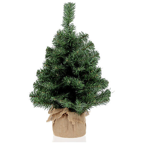Noble Spruce Slim kleiner Weihnachtsbaum mit Jute, 60 cm 1