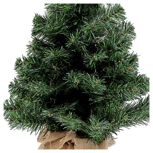 Slim Noble Spruce Christmas Tree with jute bag 60 cm 2
