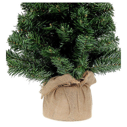 Slim Noble Spruce Christmas Tree with jute bag 60 cm 3