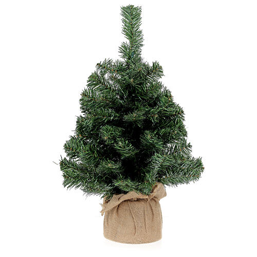 Árvore de Natal 60 cm com juta modelo Noble Spruce Slim 4