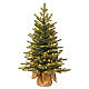 Slim Noble Spruce Christmas tree jute bag and lights 90 cm s1