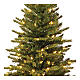 Slim Noble Spruce Christmas tree jute bag and lights 90 cm s2