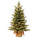 Árvore de Natal pequena 90 cm modelo Noble Spruce Slim base juta s1