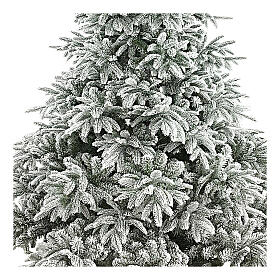 Árbol de Navidad 210 cm flocado poly Andorra Frosted