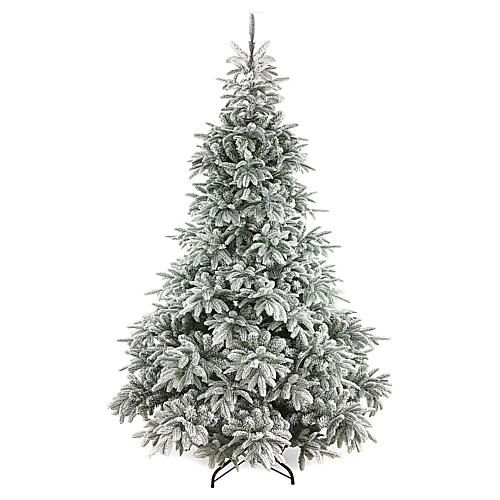 Albero di Natale 210 cm Poly 2400 LED 3 colori Andorra Frosted