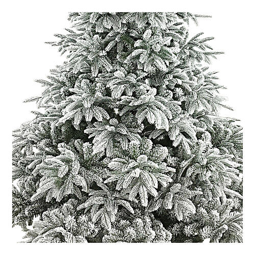 Albero di Natale 210 cm floccato poly Andorra Frosted 2