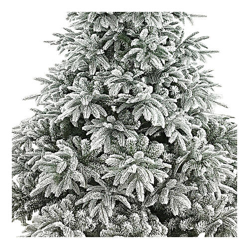 Árvore de Natal artificial 210 cm Andorra Frosted polietileno flocado 2