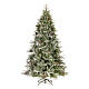 Poly Frosted Mountain Spruce Christmas Tree 210 cm with pinecones s1