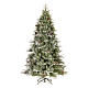 Poly Frosted Mountain Spruce Christmas Tree 225 cm with pinecones s1