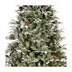 Poly Frosted Mountain Spruce Christmas Tree 225 cm with pinecones s2