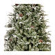 Poly Frosted Mountain Spruce Christmas Tree 240 cm with pinecones s2